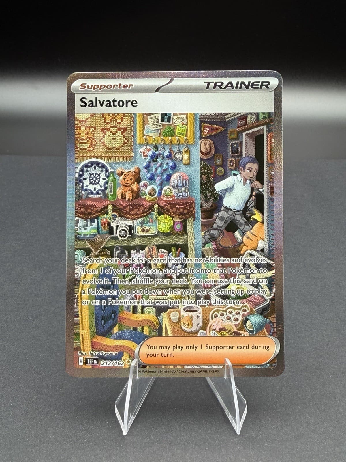 Salvatore 212/162 SV Temporal Forces Special Illustration Rare Pokemon Card - NM