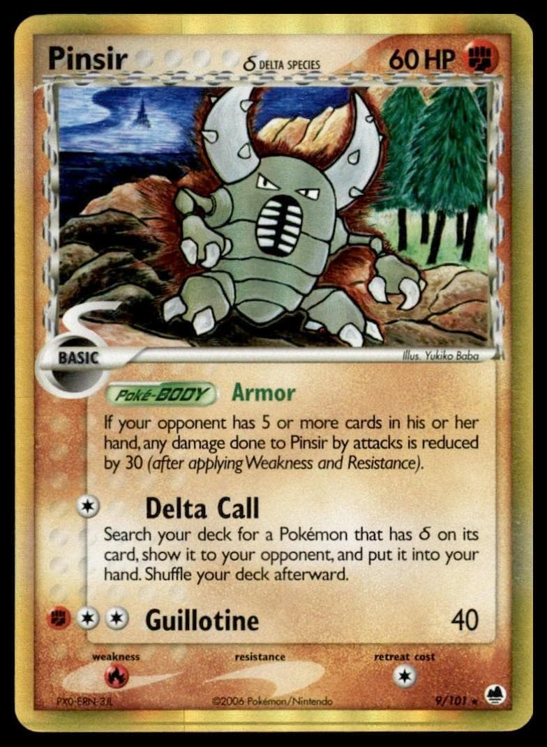 PINSIR Δ 9/101 HOLO RARE DRAGON FRONTIERS POKEMON MP 1G