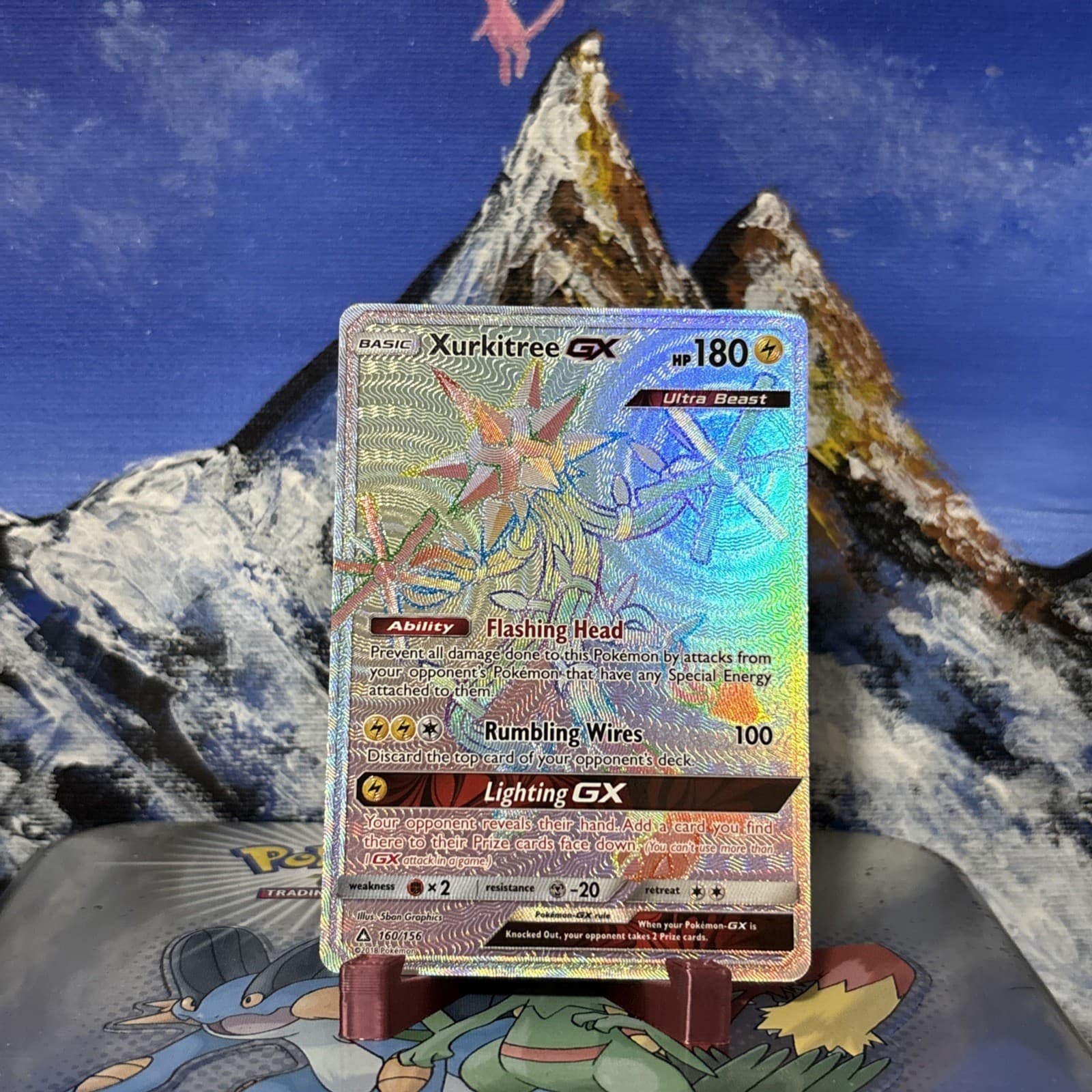 Xurkitree GX (Secret Rare) - 160/156 Pokemon Sm-Ultra Prism - Holo LP+ ⚡️