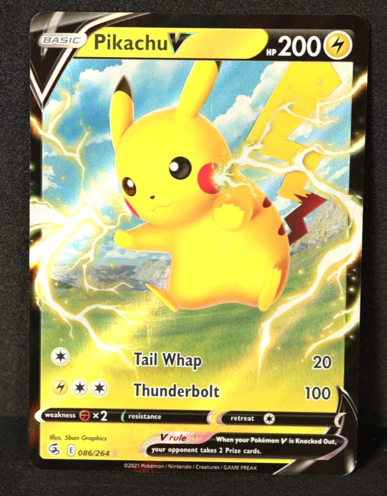 Pikachu V 086/264 Holo V Rare Fusion Strike Pokemon Near Mint