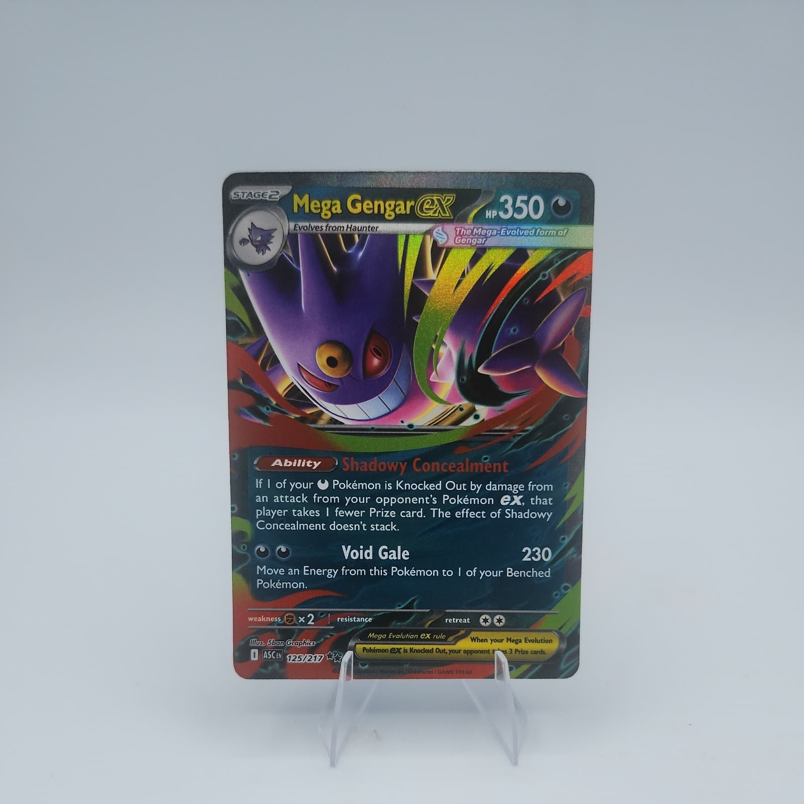 Pokemon Ascended Heroes Mega Gengar ex 125/217 NM