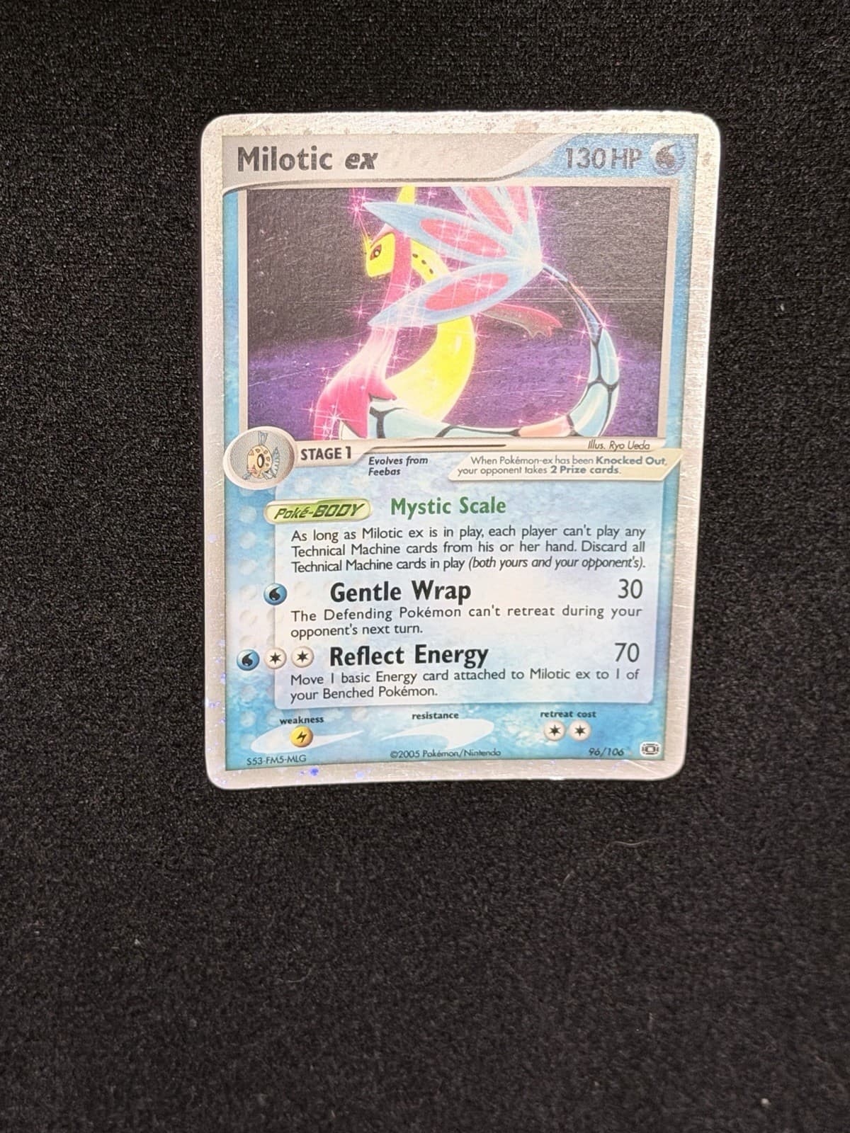 Pokemon Milotic EX Holo Ultra Rare Card Emerald 96/106