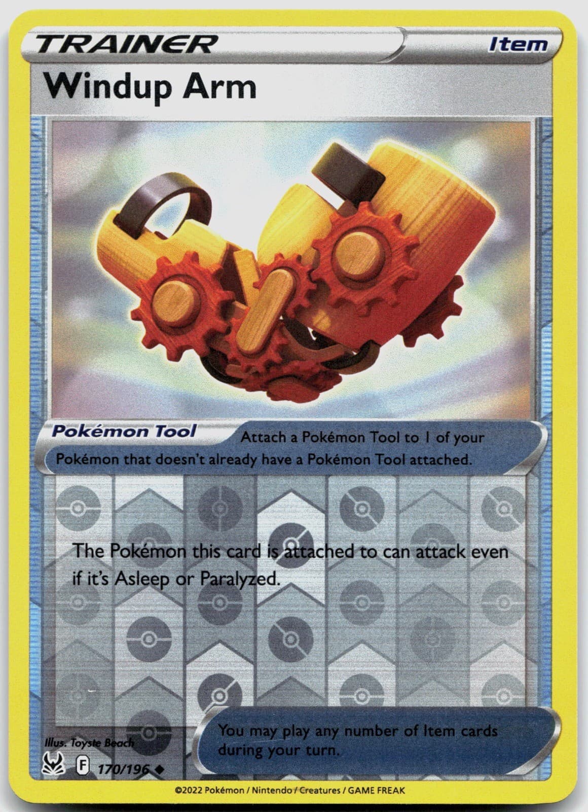 Windup Arm 170/196 SWSH11: Lost Origin POKEMON TCG Uncommon
