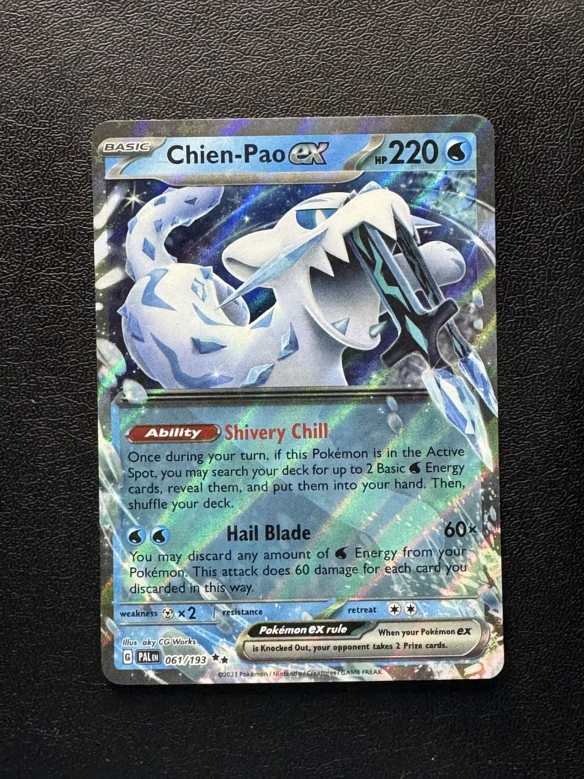 Chien-Pao ex 61/193 Paldea Evolved Double Rare NM
