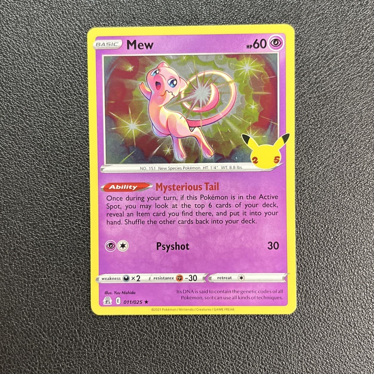 Mew 11/25 Celebrations Rare Holo Holo NM