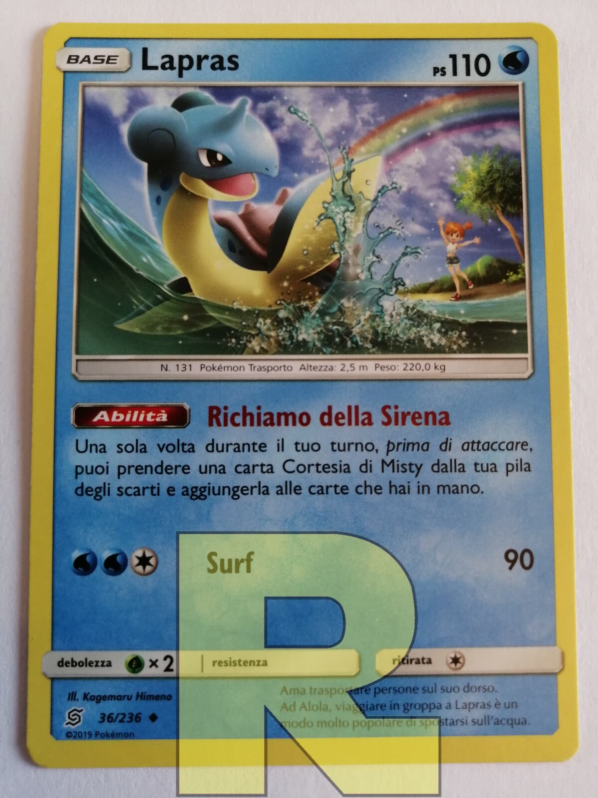 Lapras ® Sintonia Mentale 36/236 ® Non Comune ® Pokemon Italiano