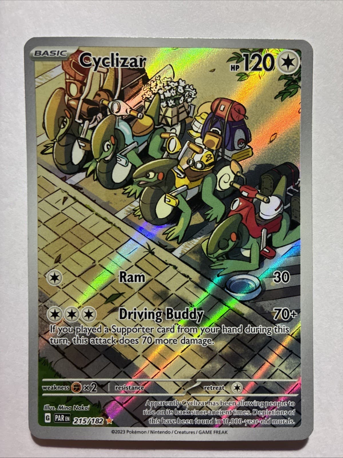 Cyclizar 215/182 SV Paradox Rift Illustration Rare Pokemon 34O