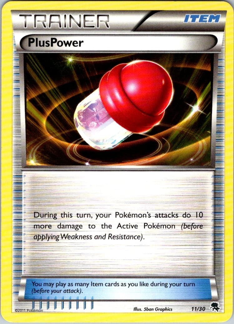 PlusPower (Zoroark) 11/30 Common BW Trainer Kit: Excadrill & Zoroark Pokemon LP