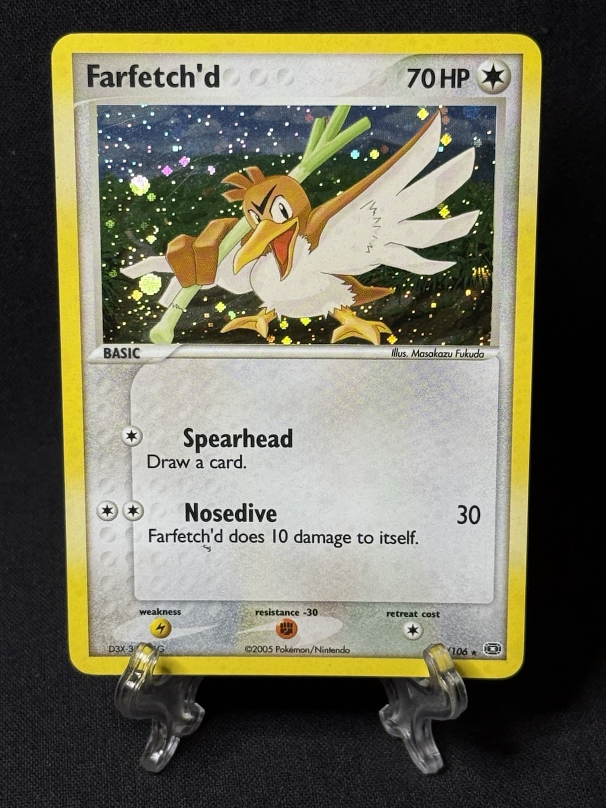 Farfetch'd (Secret Rare) 107/106 EX Emerald Holo 2005