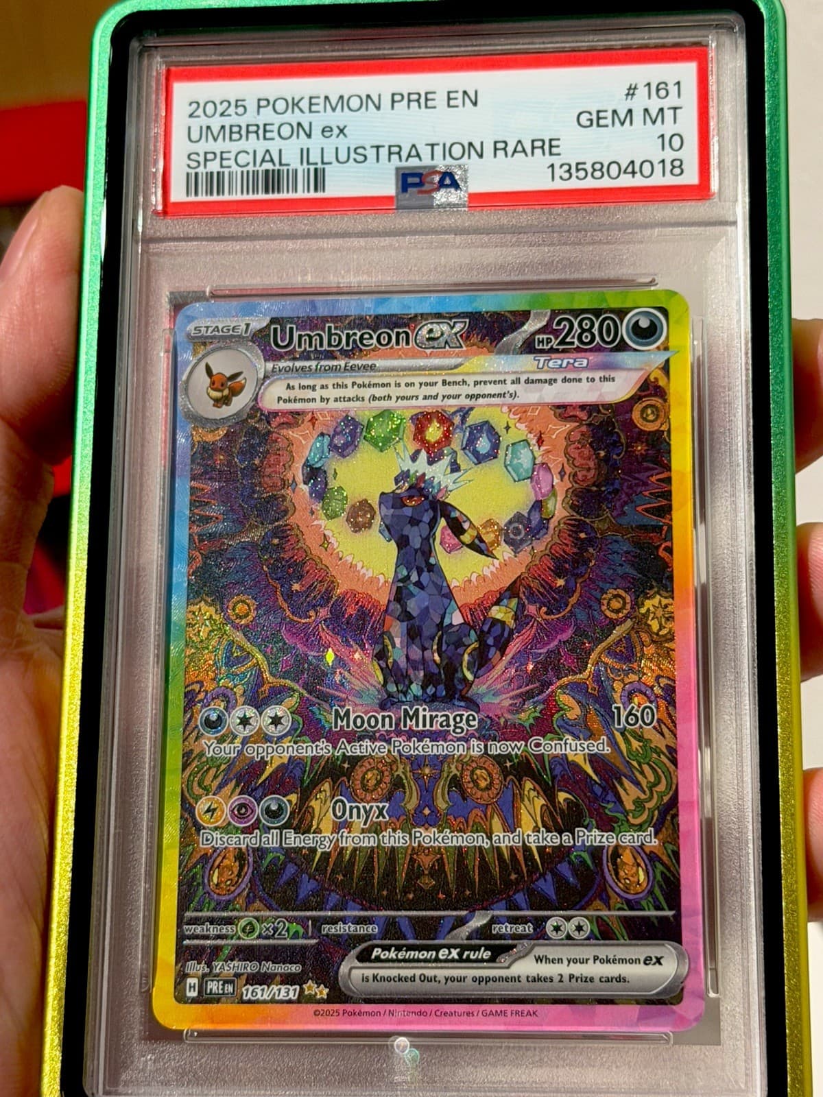 The Pokémon Company Umbreon ex PSA 10 SIR Holo 161/131 SV Prismatic Evolutions