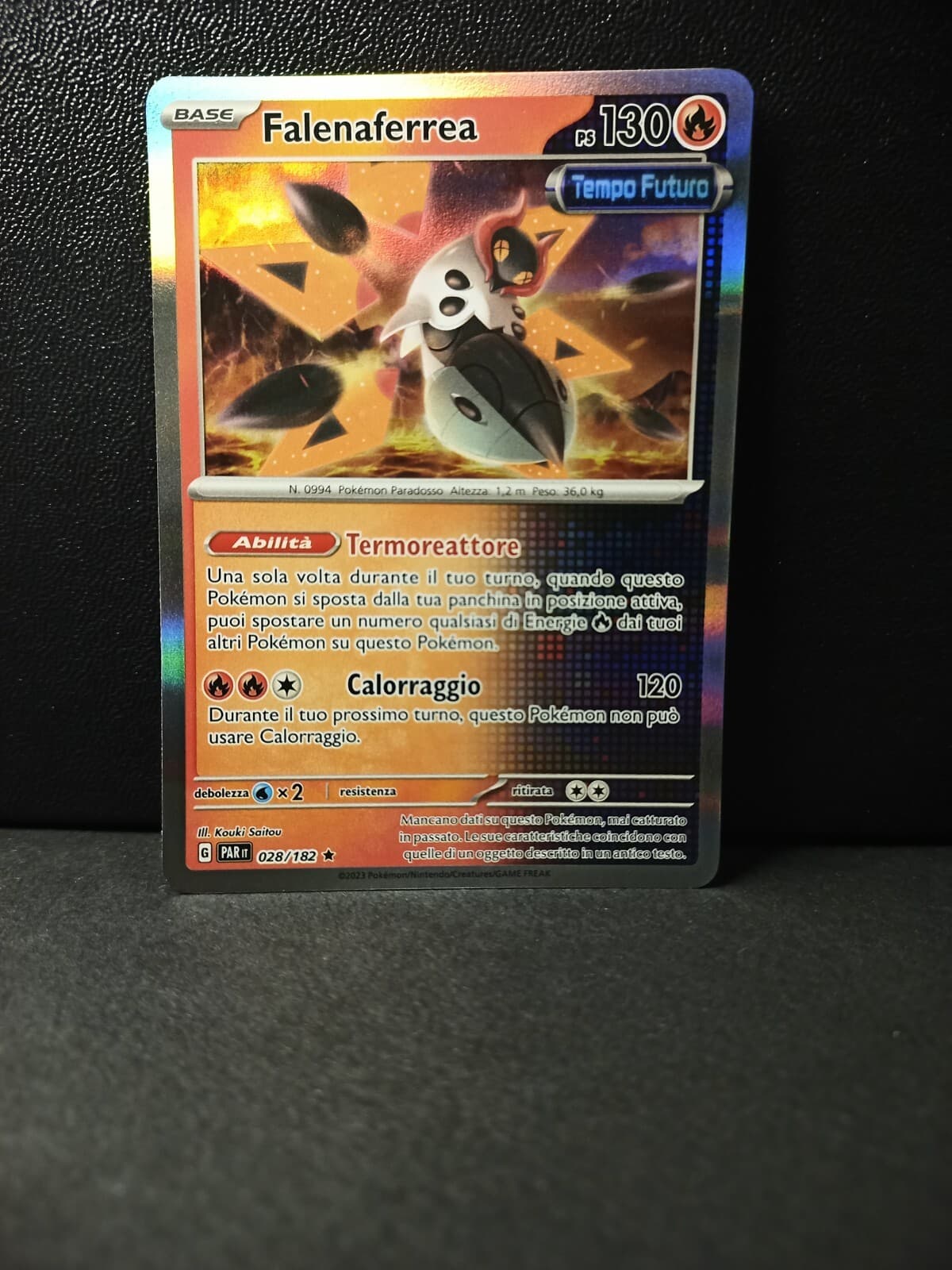 FALENAFERREA 28/182 Rara Holo - ITA MINT - Pokemon PARADOSSO TEMPORALE