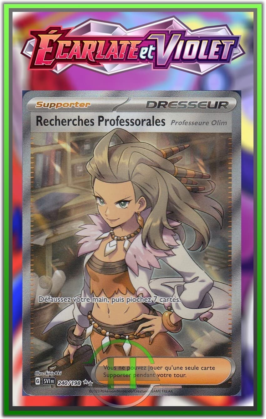 Recherches Professorales-EV1:Écarlate et Violet- 240/198 -Carte Pokémon FR Neuve
