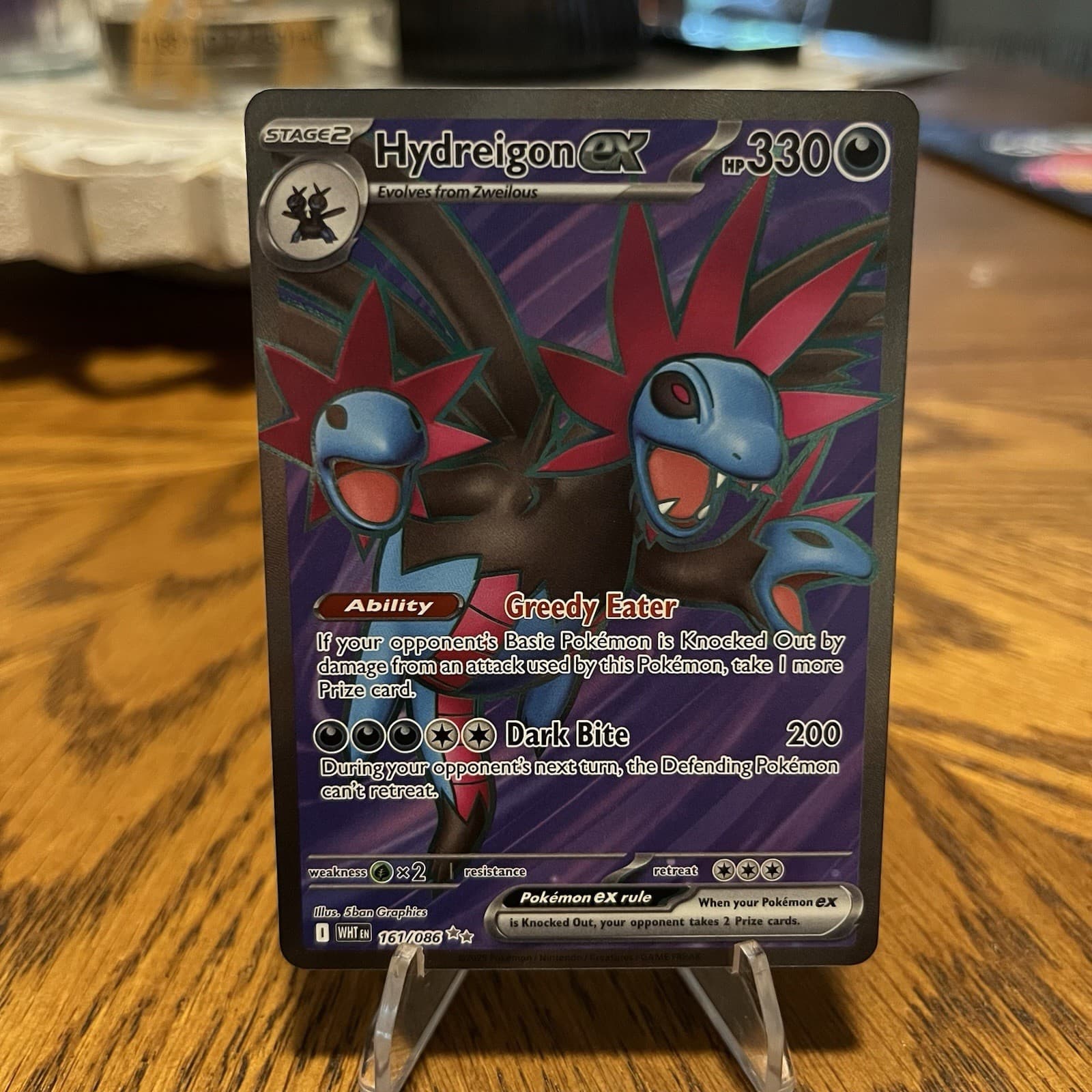 Pokemon Hydreigon ex 161/086 Sv: White Flare Holo