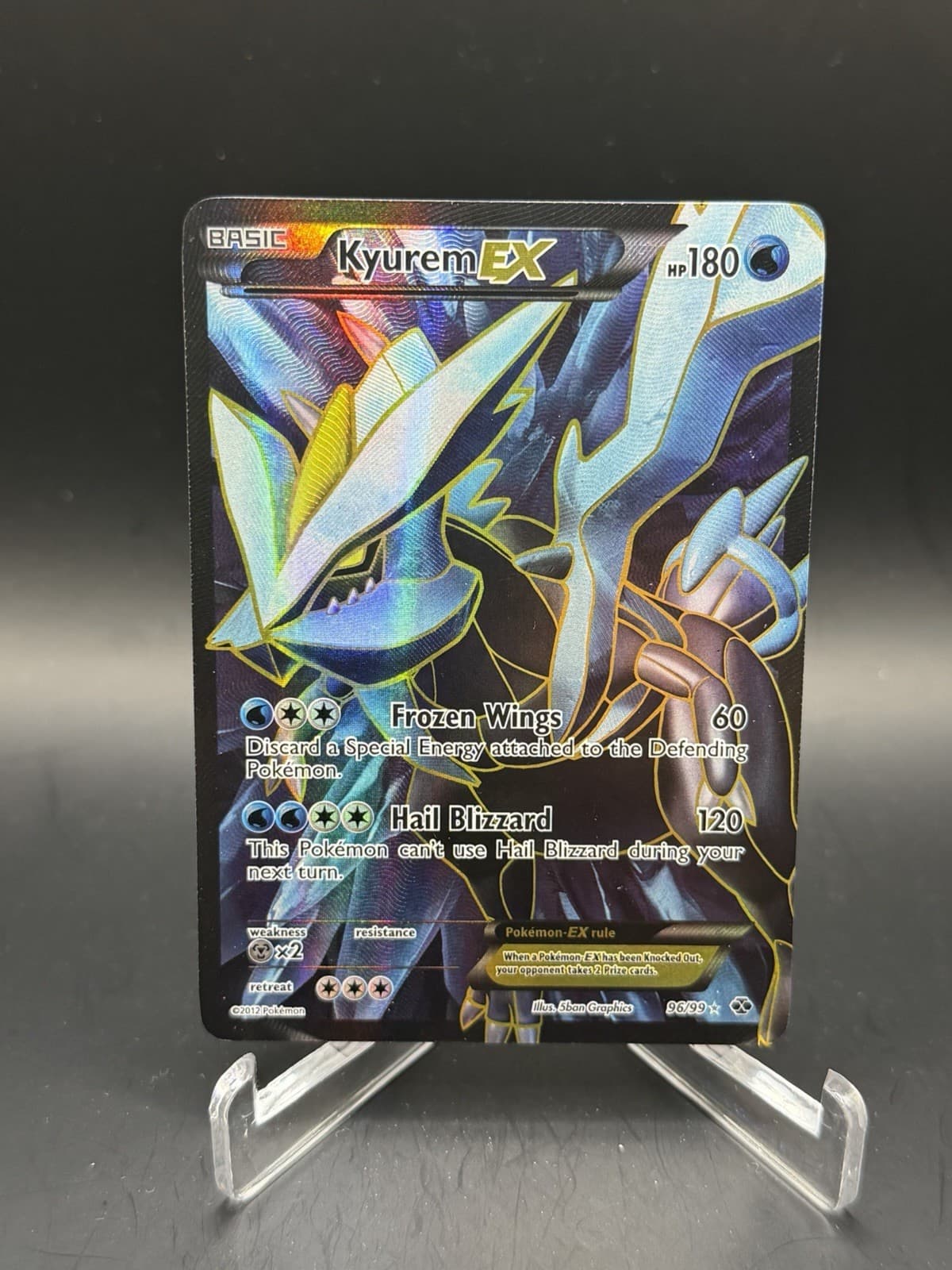 2012 Pokemon Kyurem EX 96/99 Next Destinies Full Art Ultra Rare NM Raw