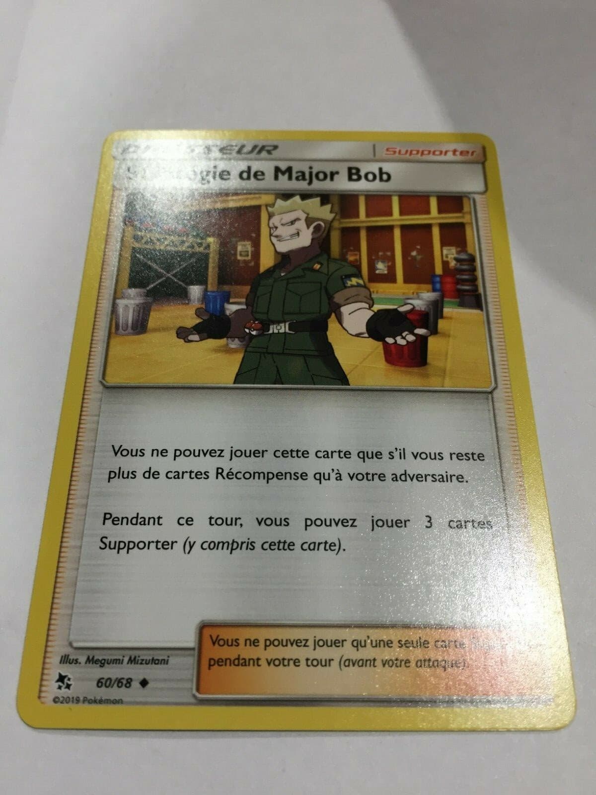 Carte Pokemon Stratégie de Major Bob 60/68 peu commune S&L Destinées Occultes