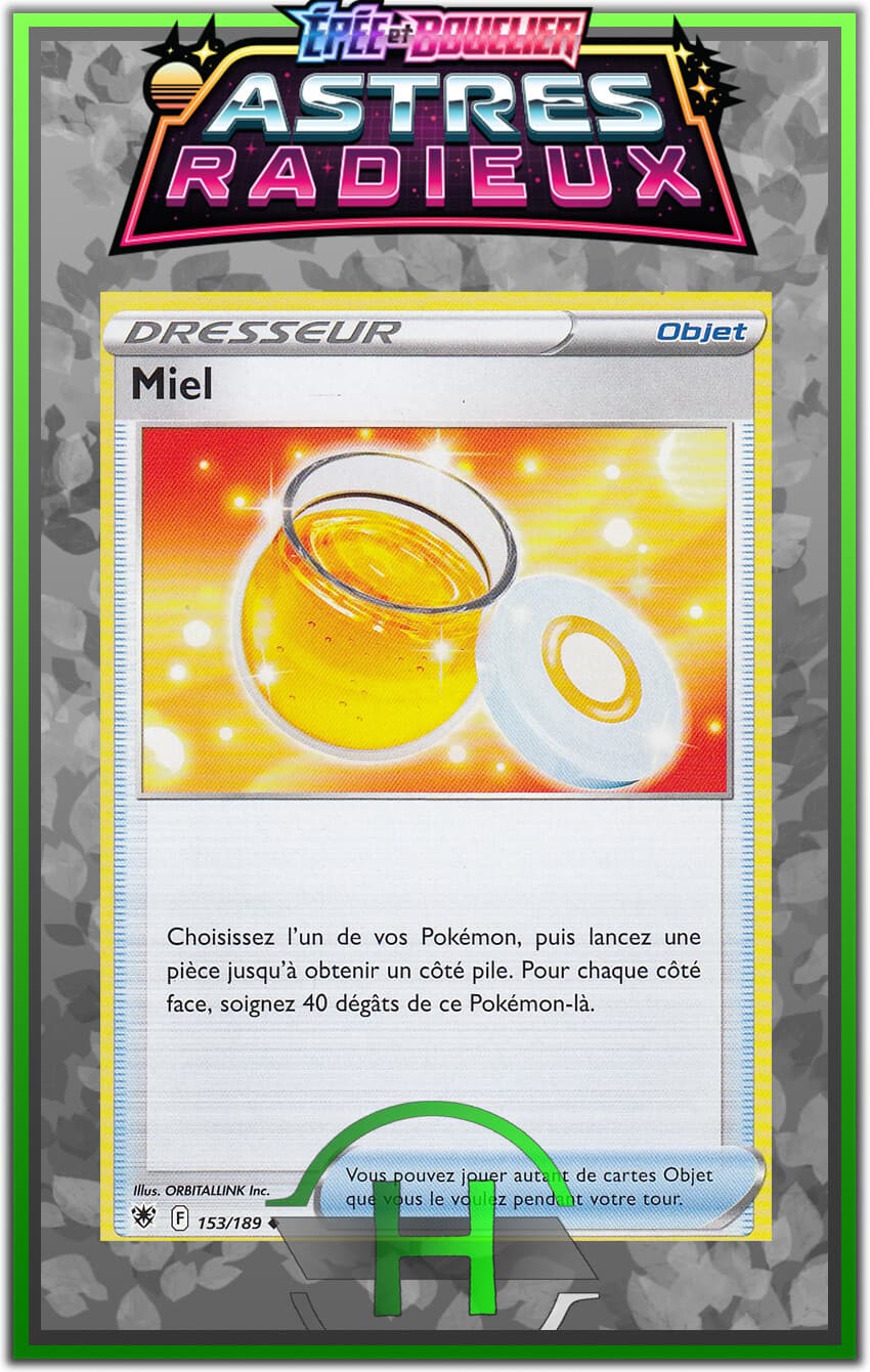 Miel - EB10:Astres Radieux - 153/189 - Carte Pokémon Française Neuve