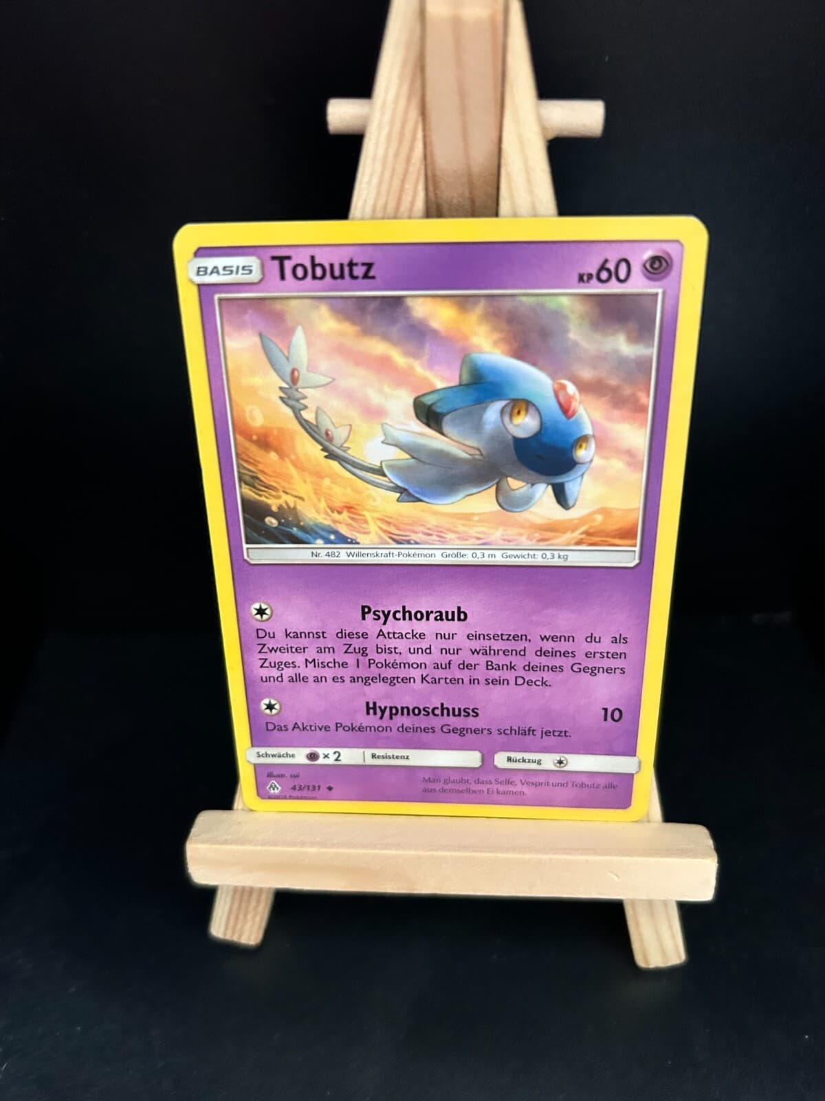 Tobutz 43/131 Pokemon Karte TCG aus Grauen der Lichtfinsternis