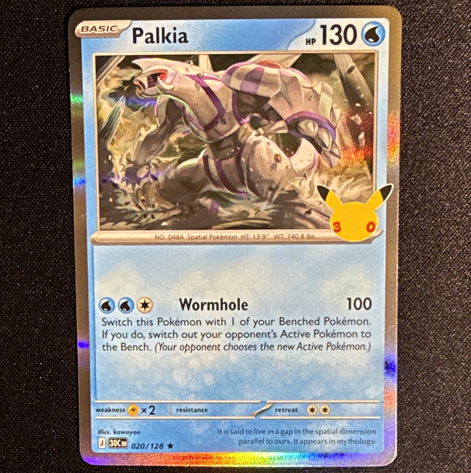 Palkia 020/128 30th Anniversary Celebration Holo Pokemon NM