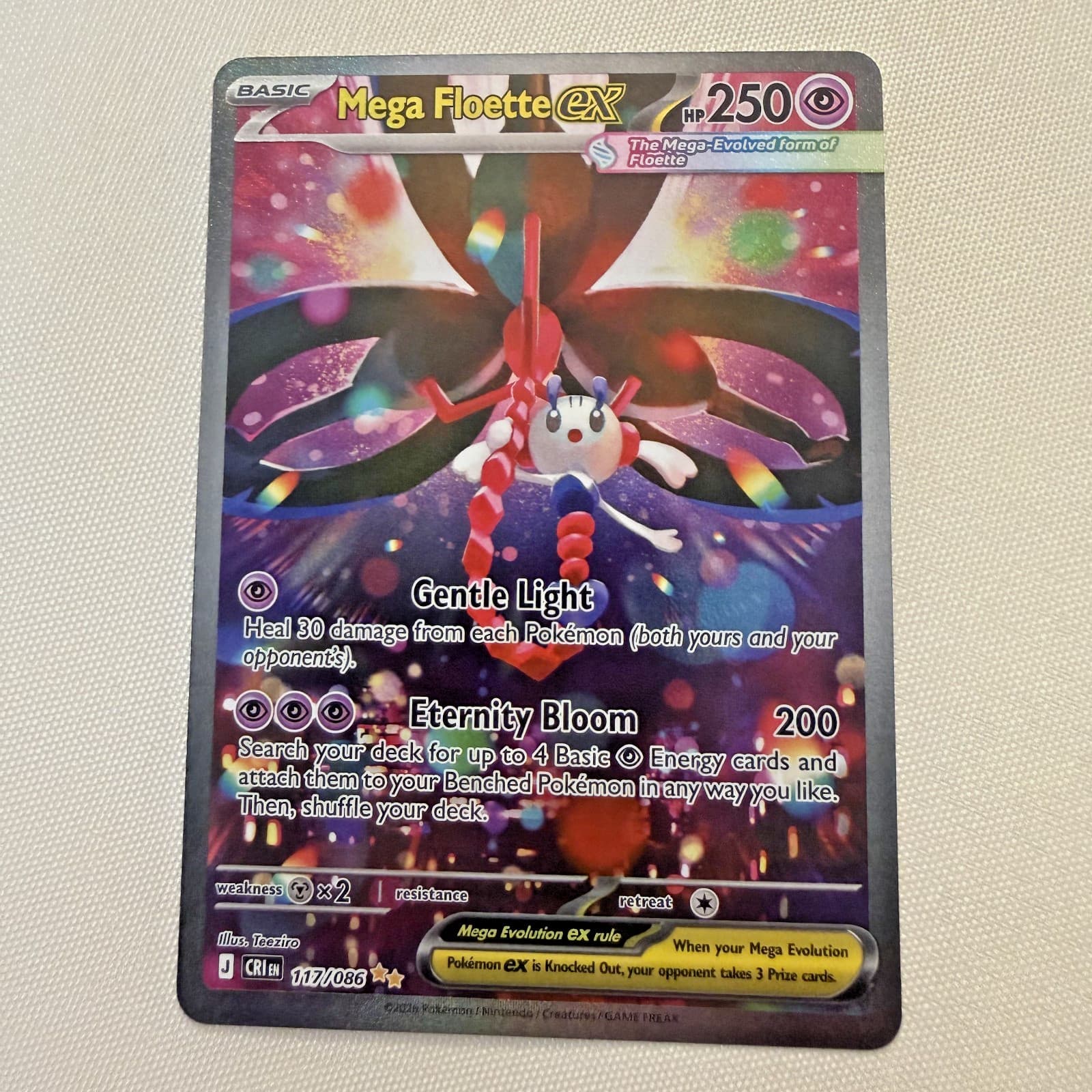 Mega Floette ex 117/086 Me04: Chaos Rising Holo