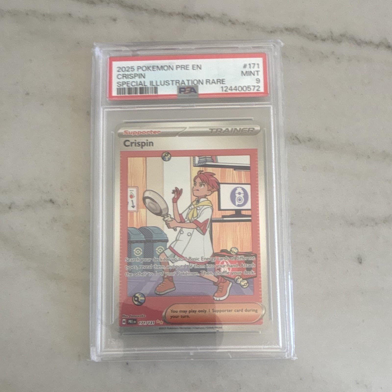 The Pokémon Company Crispin 171/131 Prismatic Evolutions SIR Holo Eng PSA 9