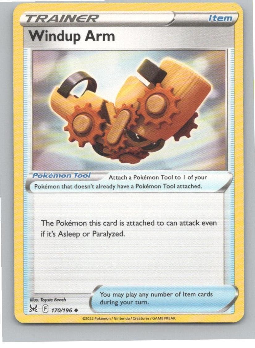 SWSH11: Lost Origin #170/196 Windup Arm Pokemon TCG