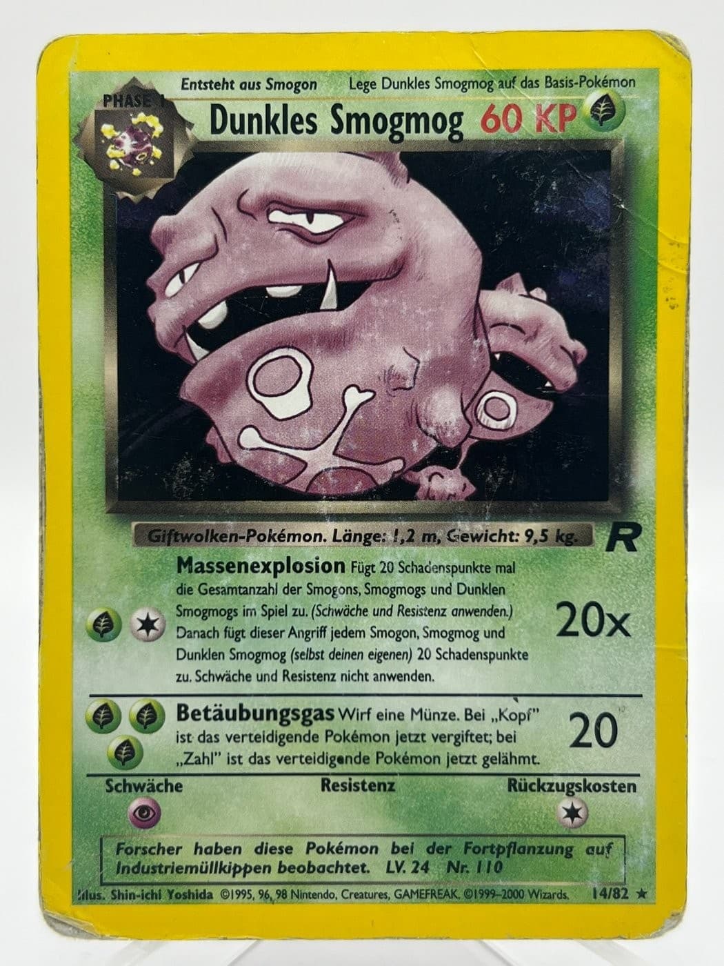 Dunkles Smogmog - Holo - Team Rocket - 14/82 - Pokemon Karte - Deutsch