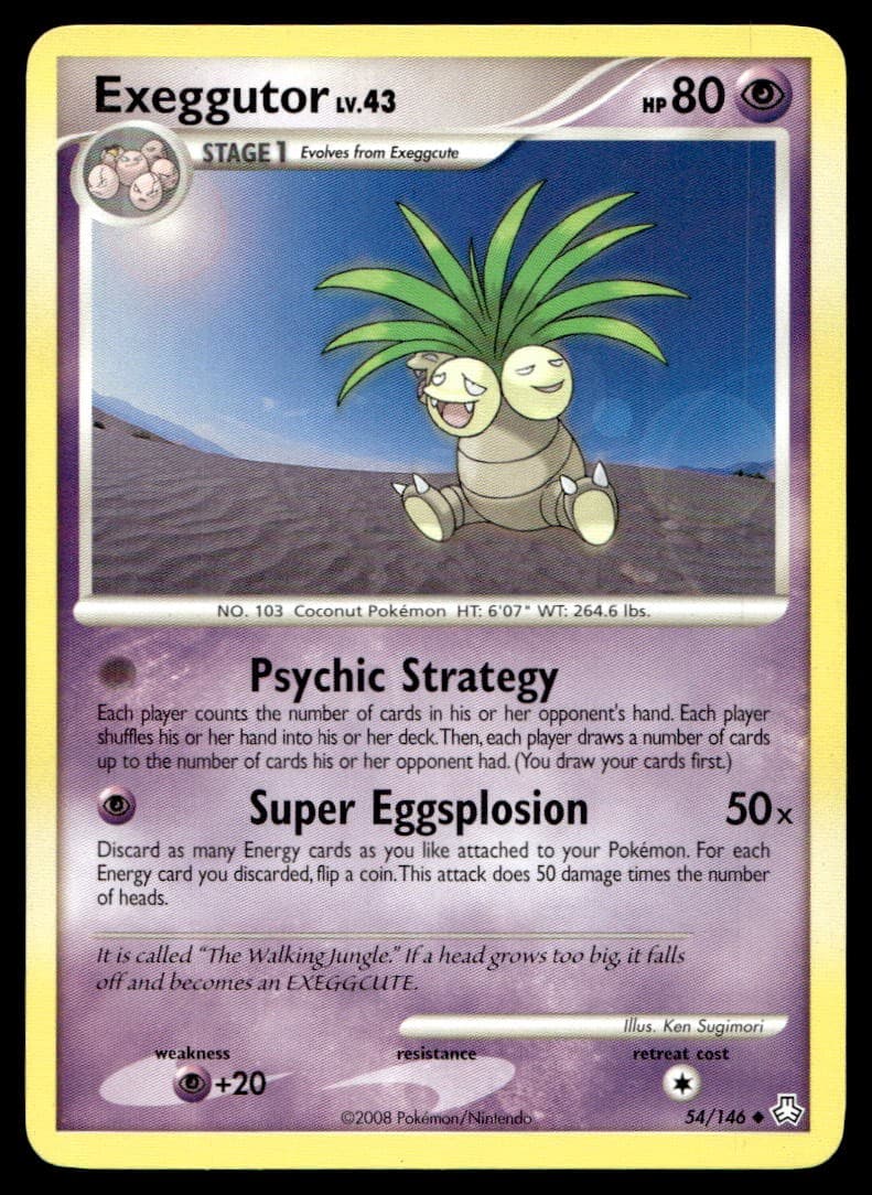 Exeggutor 54/146 Uncommon Legends Awakened Pokemon Lightly Played
