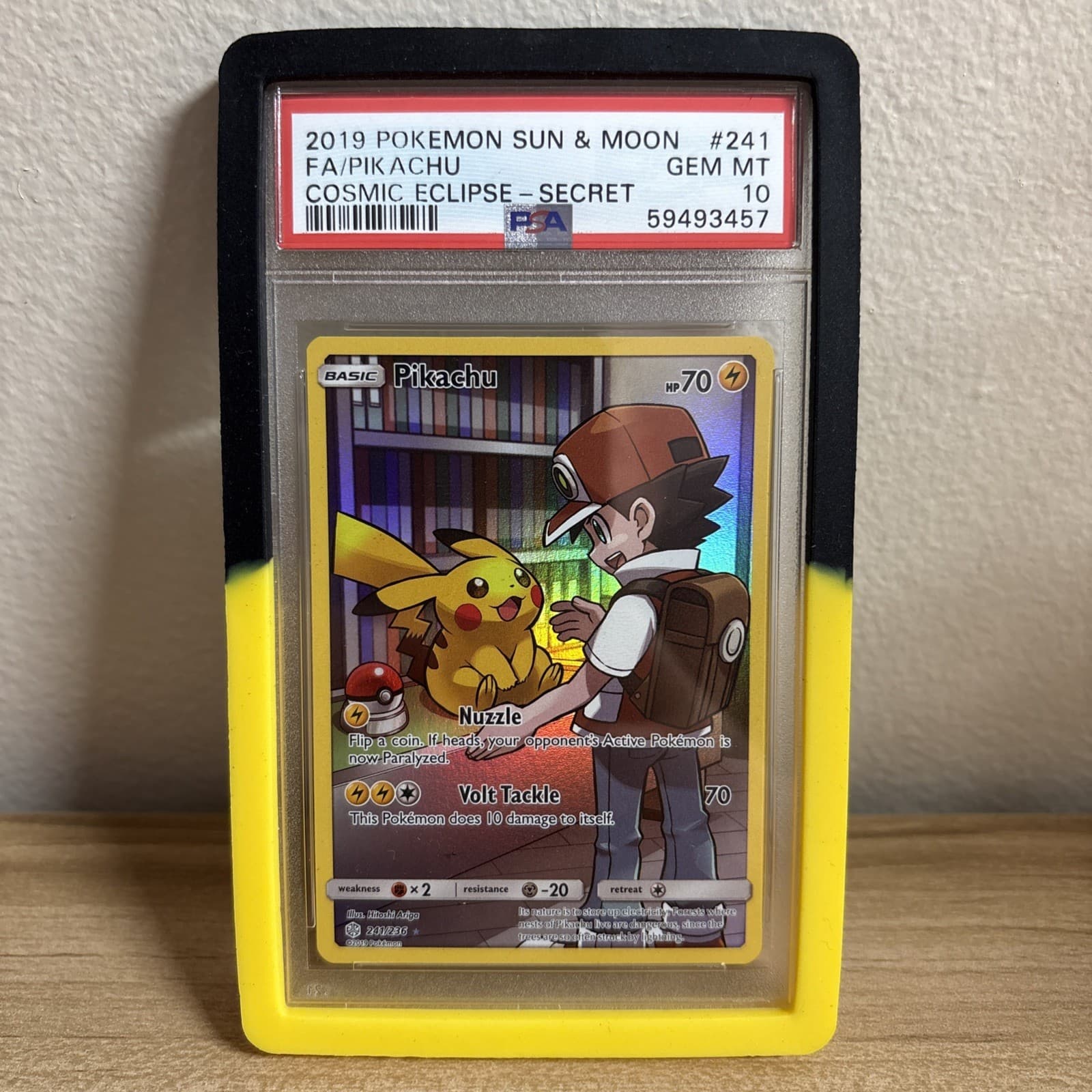 Pikachu (Secret) 241/236 Sm-Cosmic Eclipse Holo Psa 10 Gem Mint Graded
