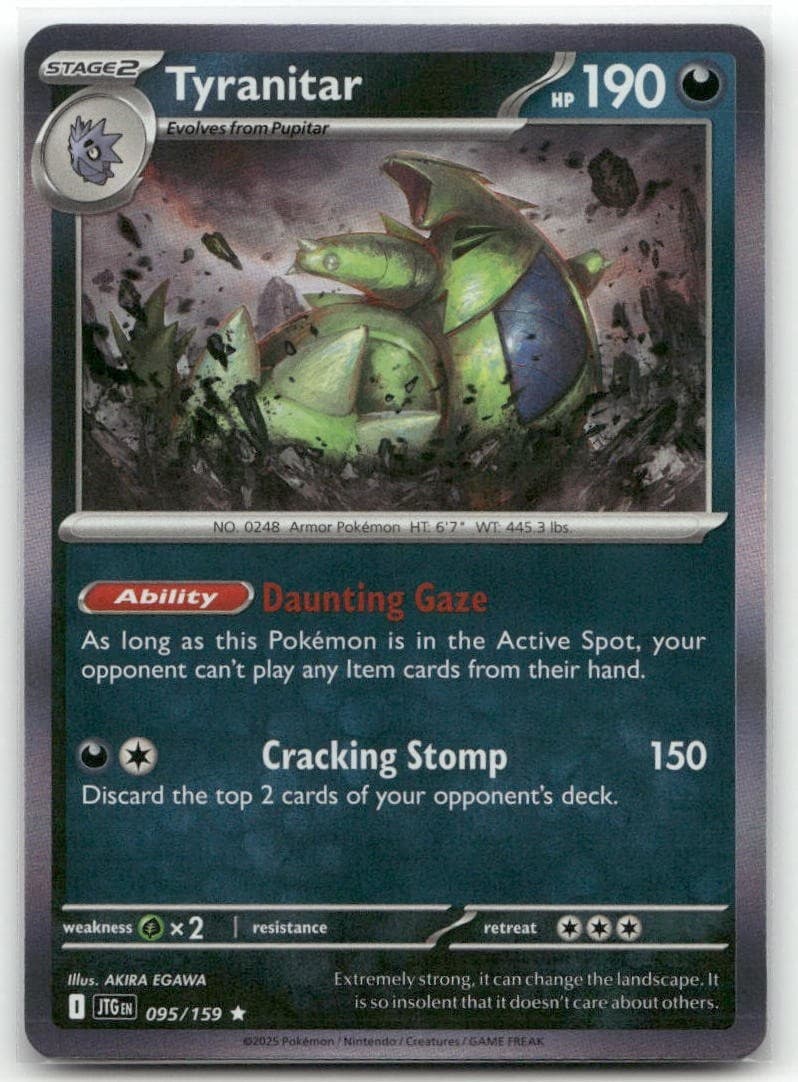 Tyranitar 095/159 Holo Journey Together Pokemon TCG