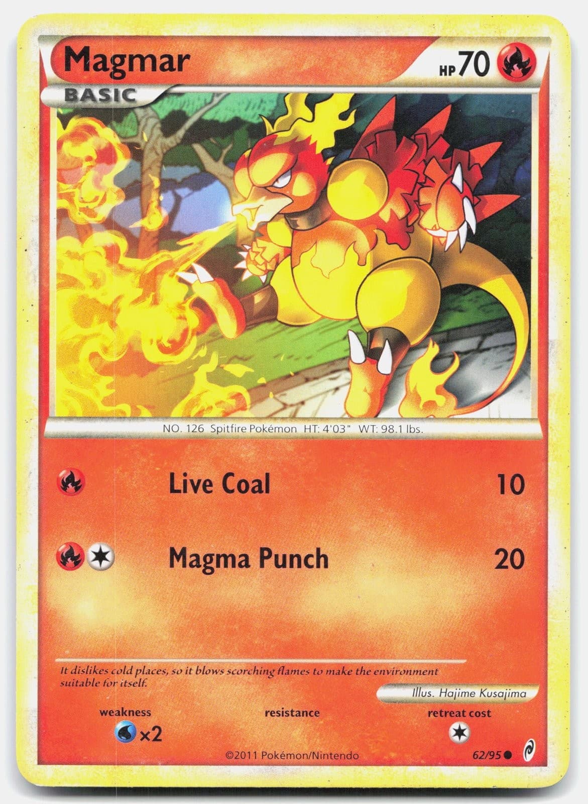 Pokemon Magmar 62/95 Call of Legends MP [OMFNZA]