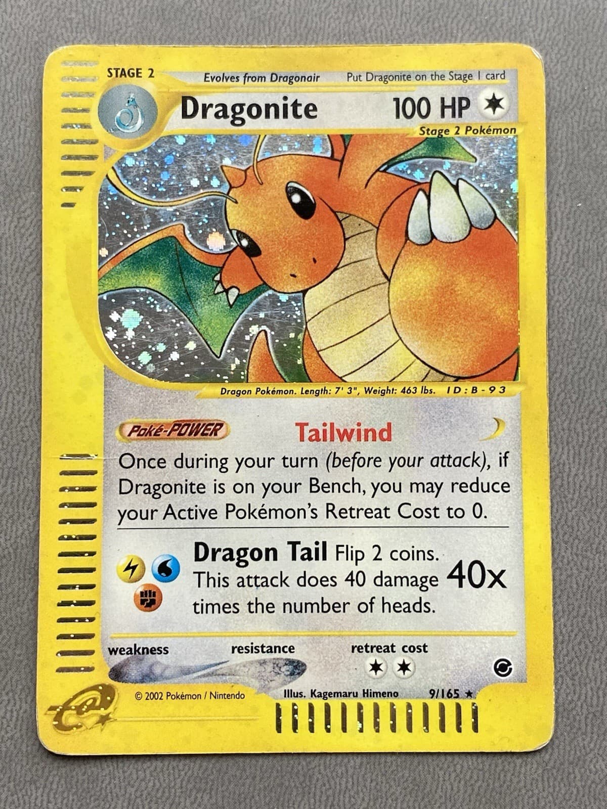 Dragonite Holo 9/165 Expedition | Vintage Pokemon