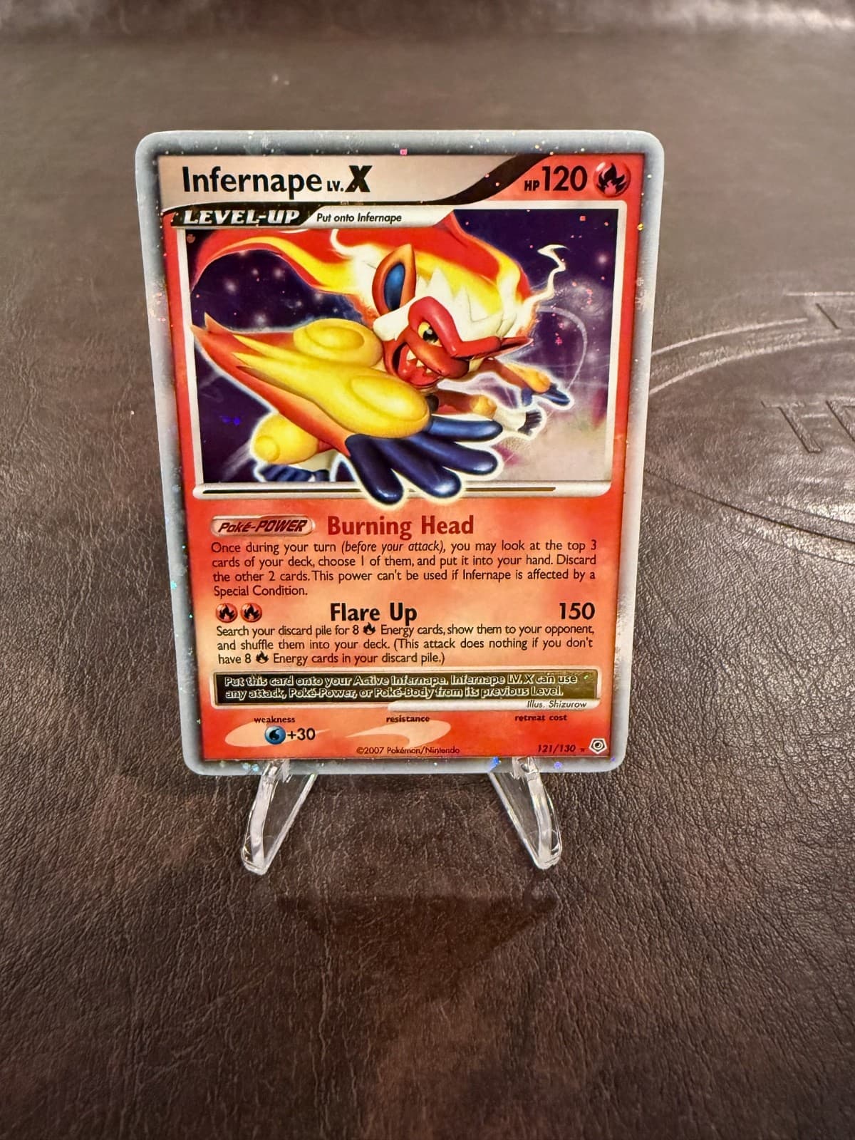 2007 Pokemon Diamond & Pearl Infernape LV.X 121/130 Holo Ultra Rare MP