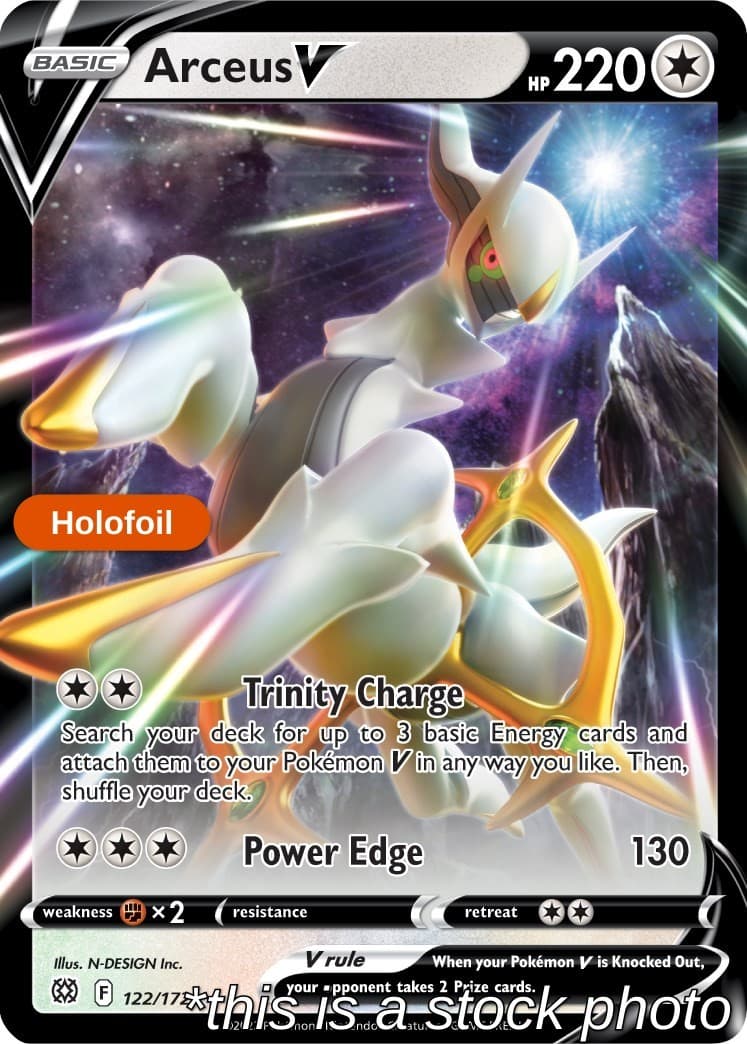 Holofoil - Arceus V - 122/172 - SWSH09: Brilliant Stars - MP