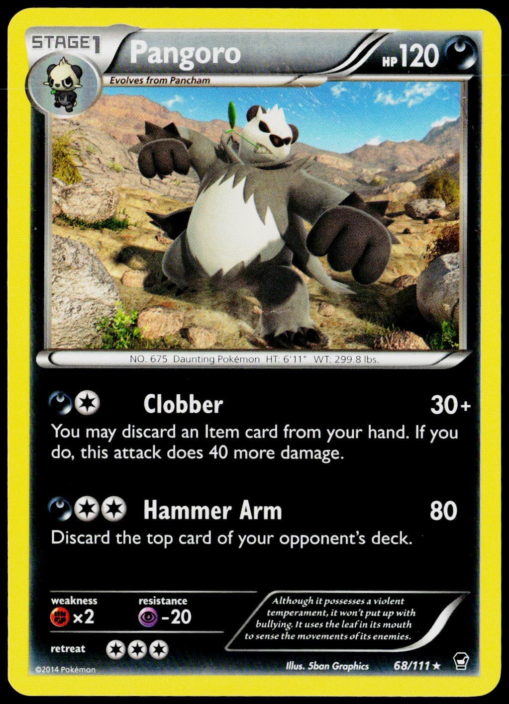 Pangoro 68/111 XY - Furious Fists LP