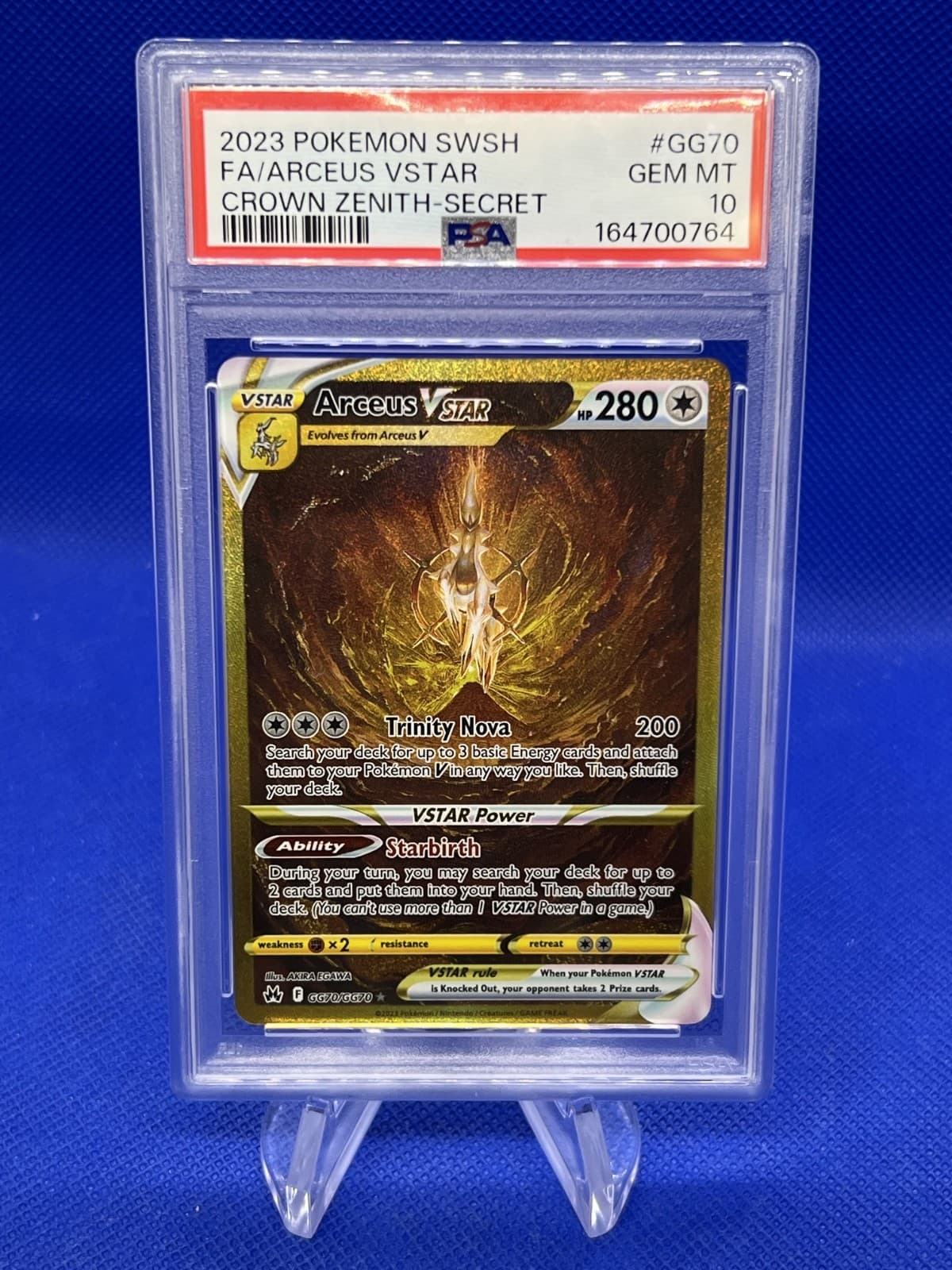 Pokemon Crown Zenith Galarian Gallery Arceus VSTAR #GG70 GG70/GG70 PSA 10