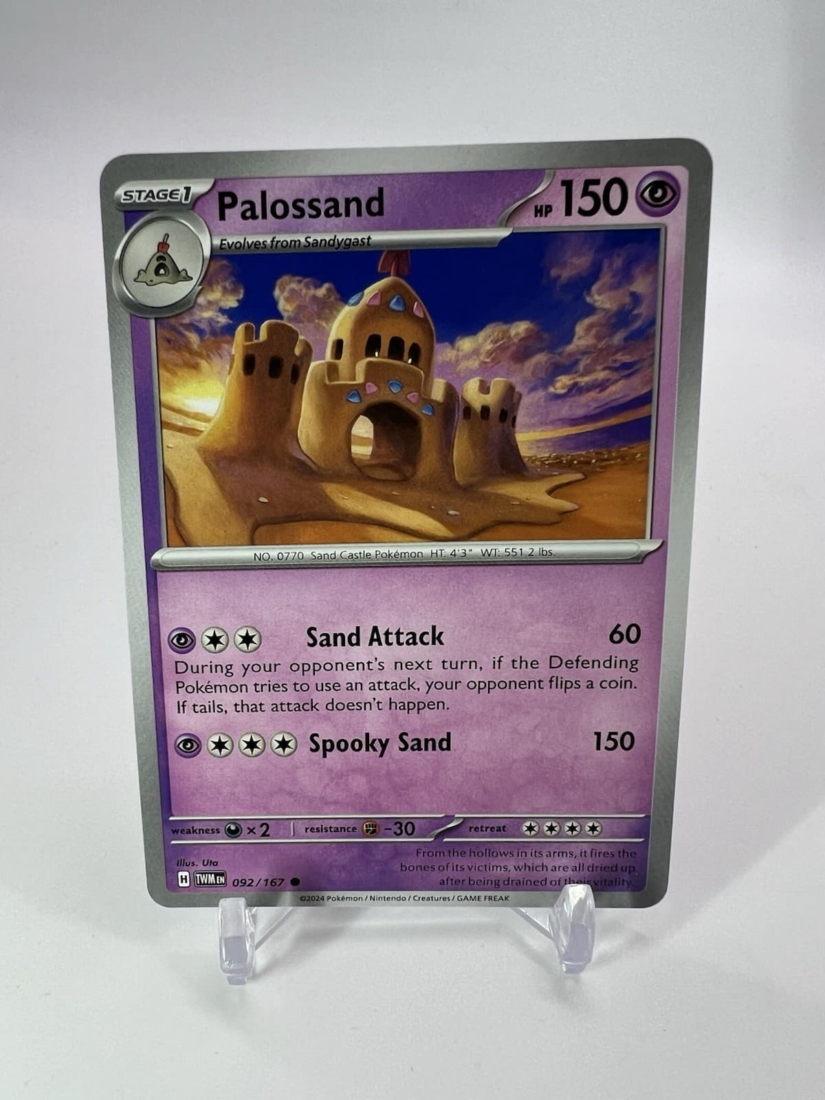 Palossand 92/167 Scarlet & Violet Twilight Masquerade 2024 Pokémon