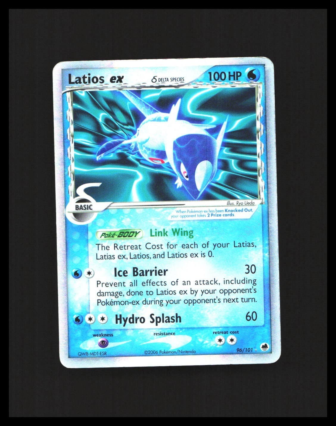 Latios EX Delta Species Pokémon Dragon Frontiers 96/101 Holo HP READ