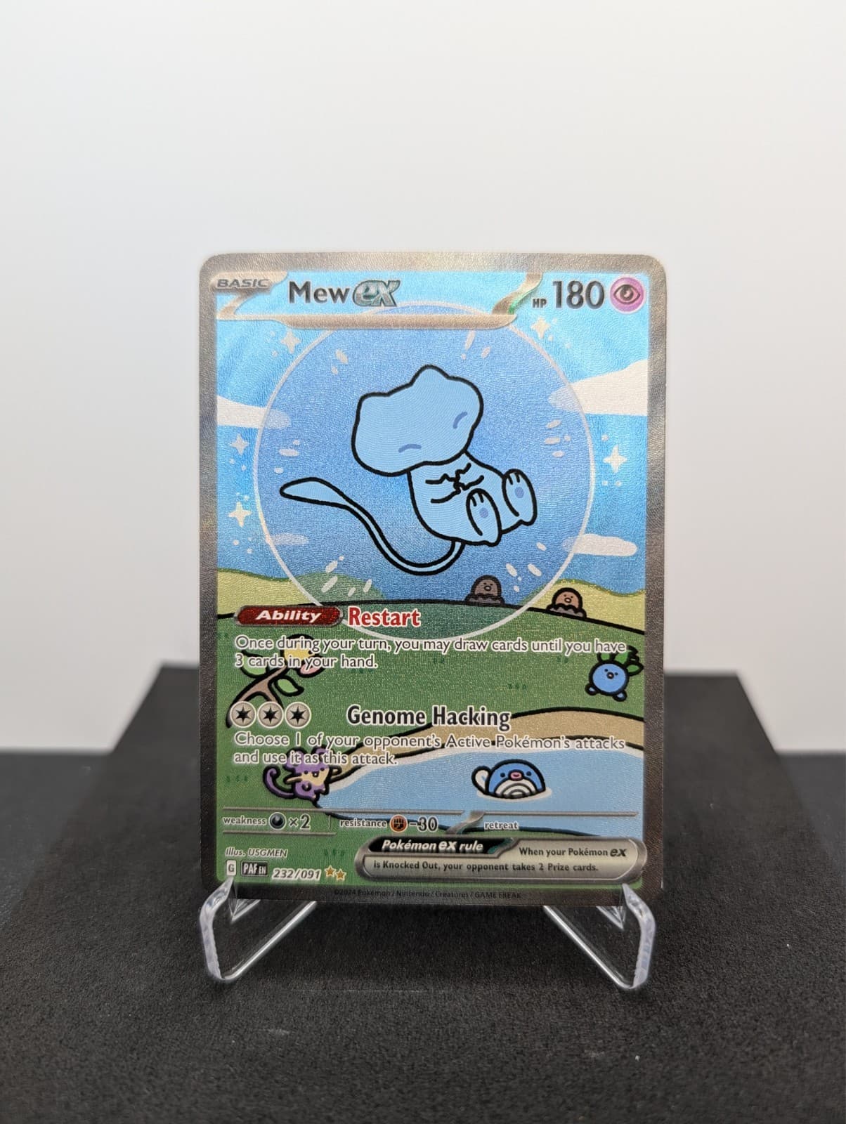 Mew ex 232/091 SV: Paldean Fates Holo