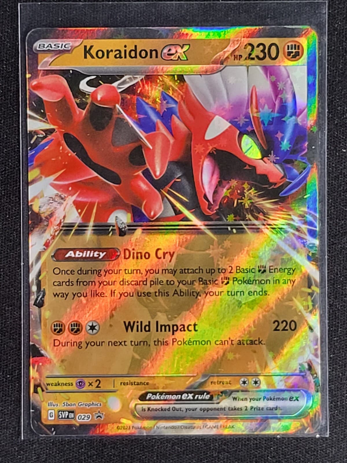 Koraidon ex SVP 29 (Black Star Promo) Scarlet & Violet Near Mint