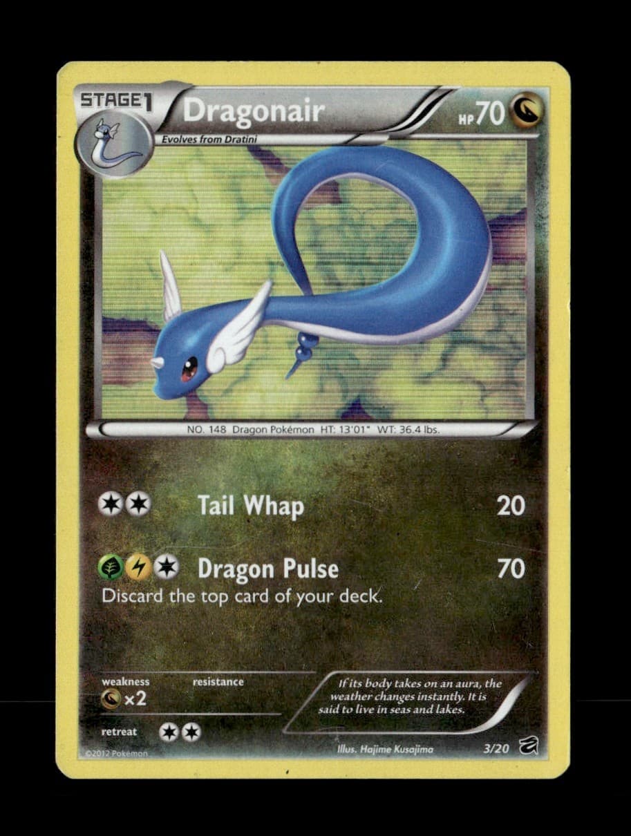 Dragonair (3) 3/20 Dragon Vault Holo Rare Pokemon TCG LP