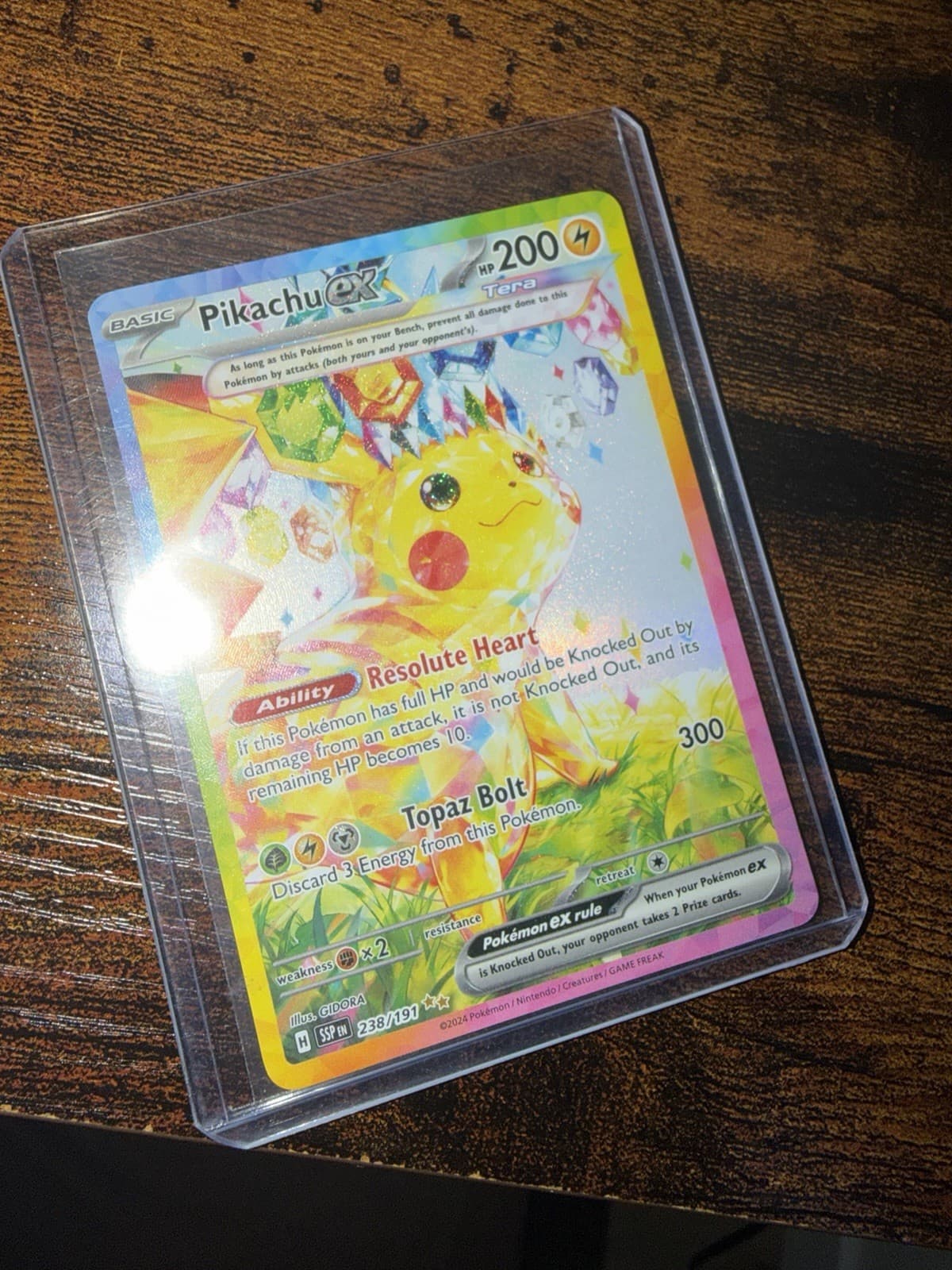 Pikachu ex 238/191 Surging Sparks SIR Holo Full Art Eng