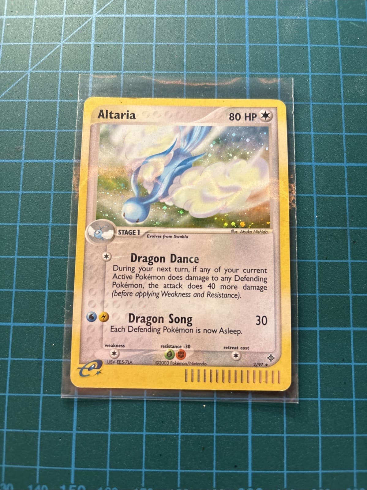 The Pokémon Company Pokemon TCG Altaria 2/97 EX Dragon Holo Rare Eng 2003 80HP