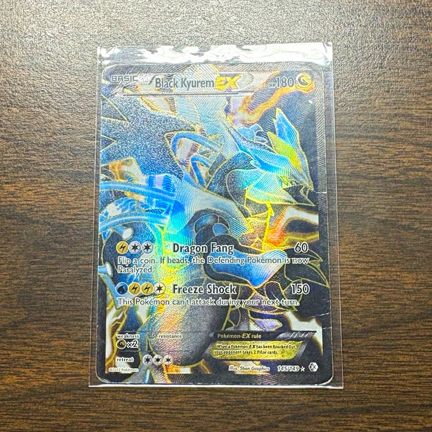 Black Kyurem EX 145/149 Boundaries Crossed Full Art Holo Ultra Rare English