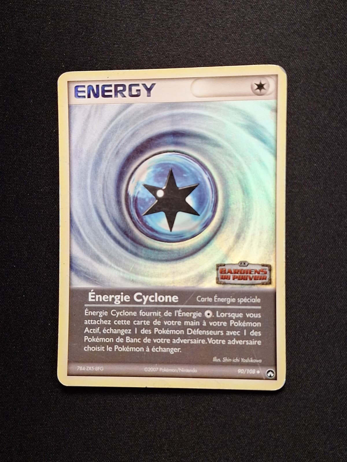 HOLO Energie Cyclone 90/108 EX Gardiens du Pouvoir Carte Pokemon FR