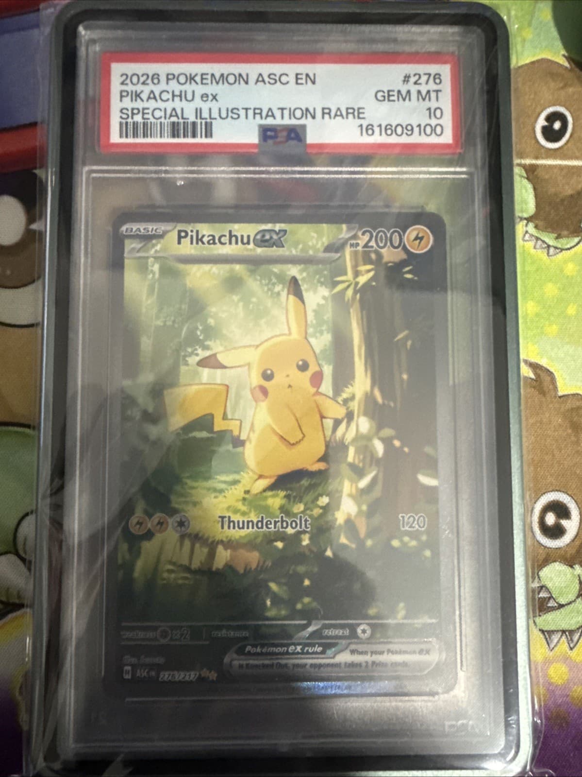 Pikachu ex 276/217 Me: Ascended Heroes Holo PSA 10