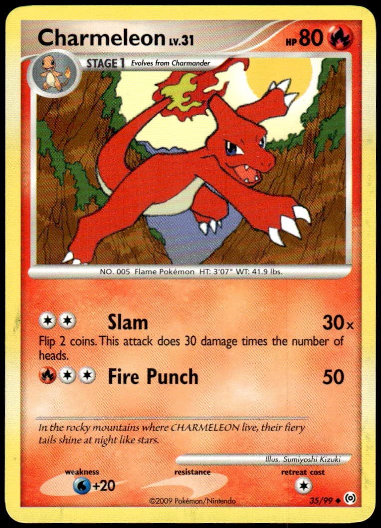 Charmeleon 35/99 Uncommon Arceus LP