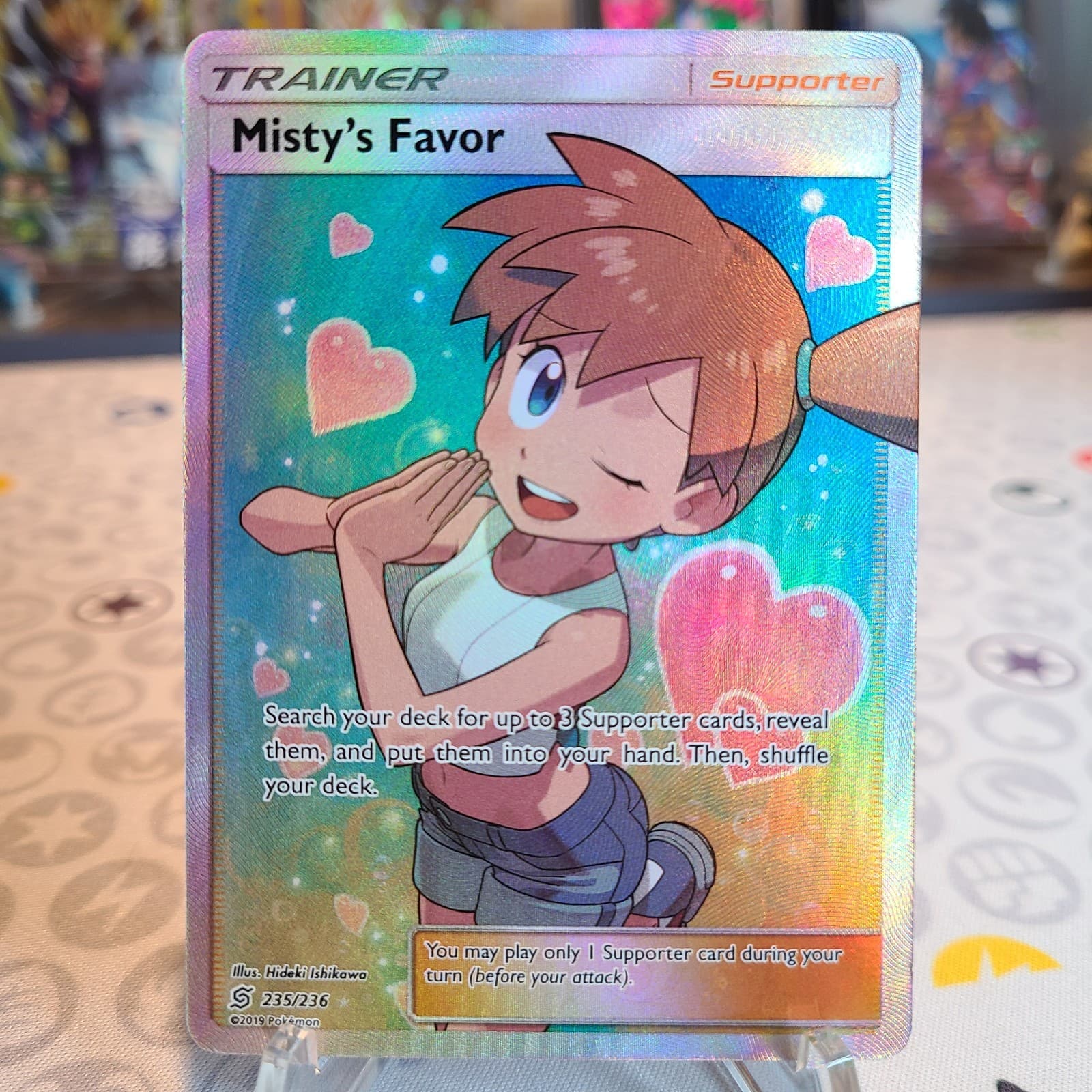 Misty's Favor (Full Art) 235/236 Sm-Unified Minds Holo