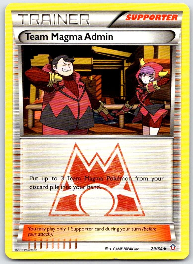 Team Magma Admin 29/34 UC Double Crisis DCR MP Pokemon