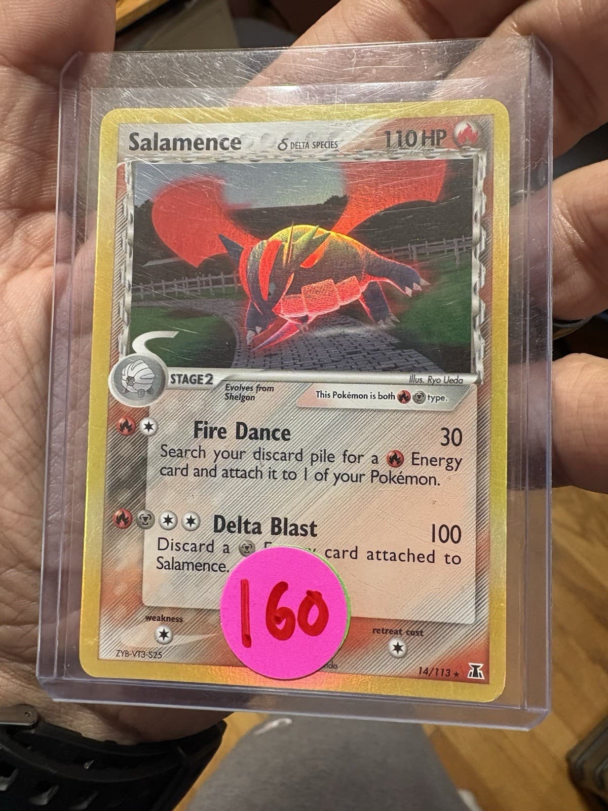 Salamence Ex Delta Species (Delta Species) 14/113 Holo Near Mint Pokemon