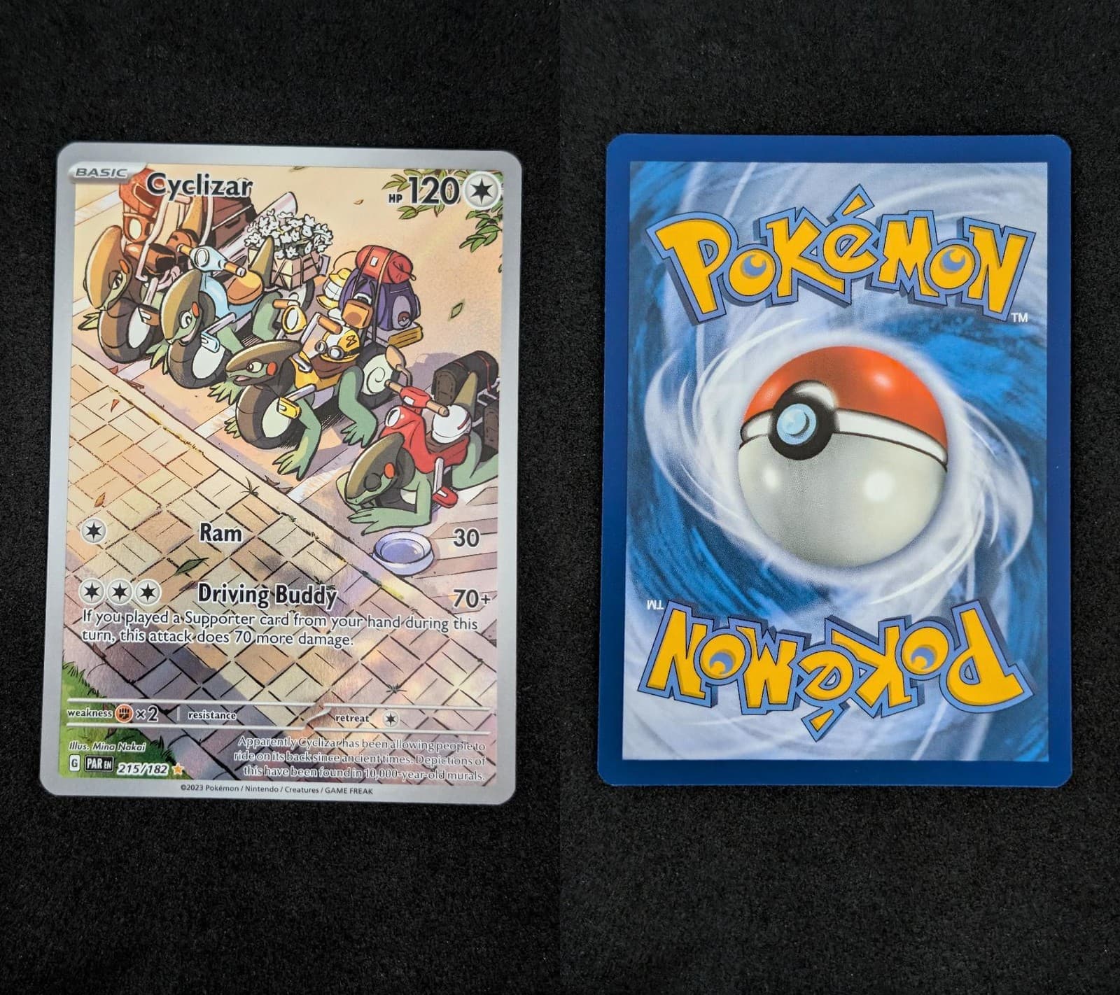 Cyclizar 215/182 Illustration Rare Paradox Rift Pokemon Holo Near Mint